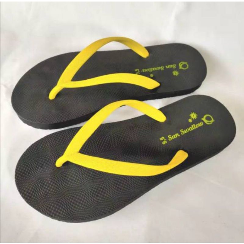 SunSwallow Lumina Premium Sandal Japit Cewek Hitam Sun Swallow Sendal Jepit Swalow Pantai Santai