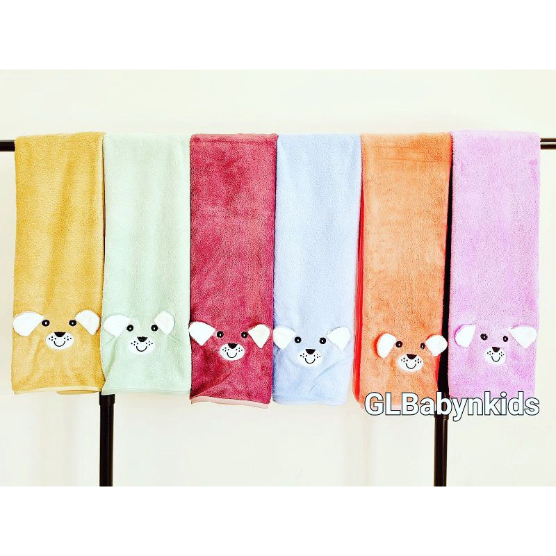 Handuk Bayi Microfiber Premium / Handuk Anak Premium Motif Hewan Kualitas Import 50 cmx 100 cm