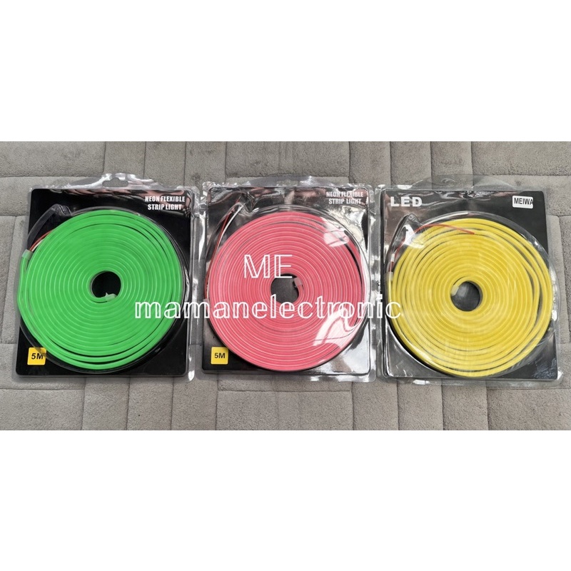 Lampu Led Strip Neon Flex Selang Panjang 5M DC 12V