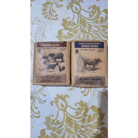 

Bumbu Minang Padang Serbaguna dan Bumbu Rendang Spesial Serba Guna