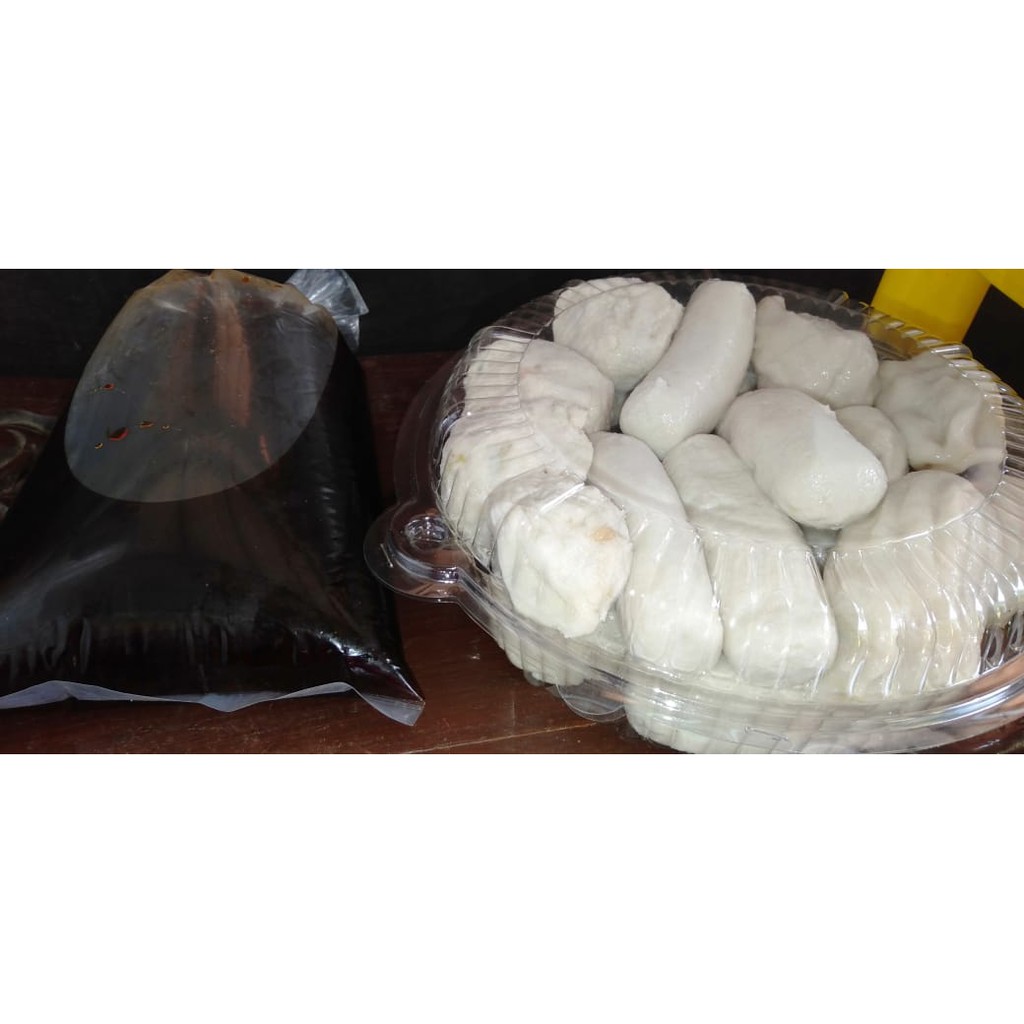 

Pempek Palembang paket isi 10 + Cuko 200 Gram