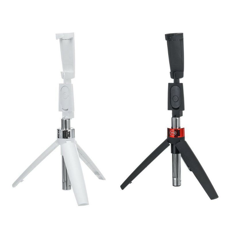 Tripod Tongsis 2in1 Bluetooth Y9 Kekinian Tongsis Y9 Universal Dengan Bluetooth &amp; Tripod Untuk hp Selfie Stick Tongkat Integrated Tripod Tongsis Bluetooth