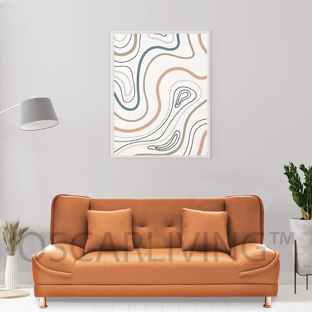 OLC Sofa Bed Nokia Nugget / Sofabed Minimalis / Sofa Tidur Bahan Oscar [Khusus Jabodetabek]