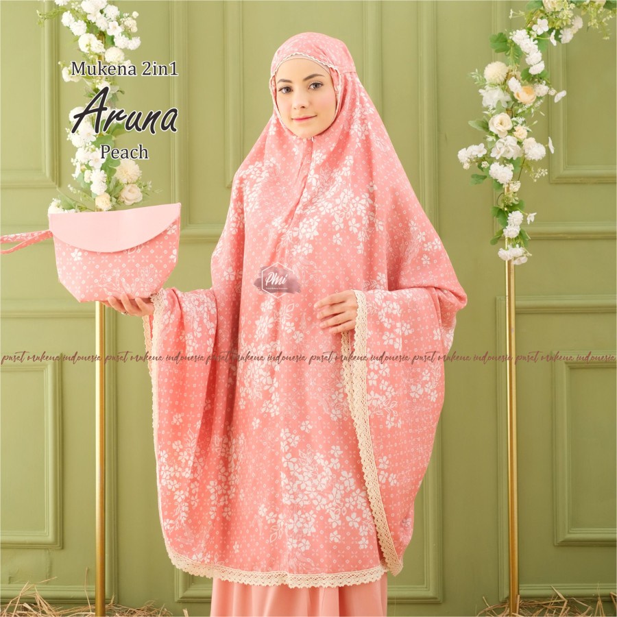 Mukena dewasa khodijah Renda Mewah 2 IN 1 remaja Motif T6Y9 polos tebaru 2022 katun jepang travel pa