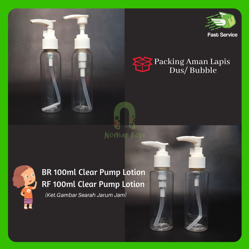 Botol 100ml RF Clear Pump Lotion