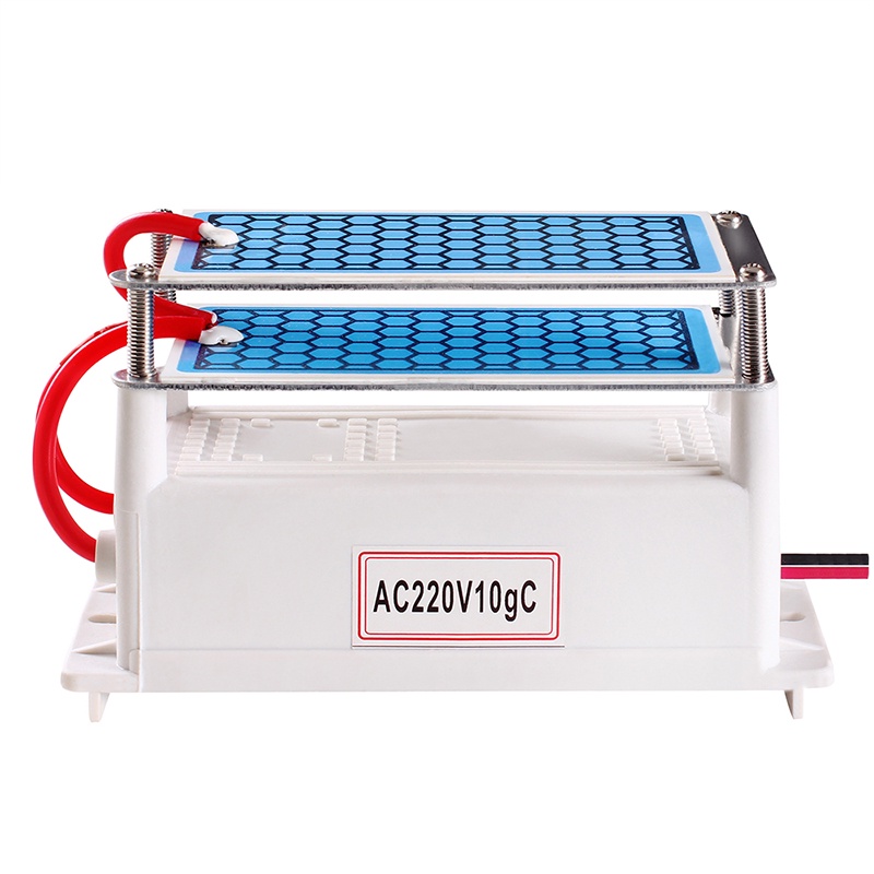 Ozonizer DIY Ozone Generator 10g/h Portable Ceramic Plate Air Purifier - AC220V10gC - White