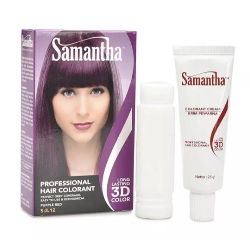 SAMANTHA HAIR COLOUR 10GR DAN 25GR PEWARNA RAMBUT COLOR 3D KOSMETIK