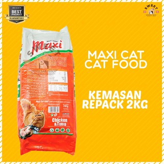 MAXI CAT REPACK 2 KG - MAKANAN KUCING MAXI 2 KG CAT FOOD