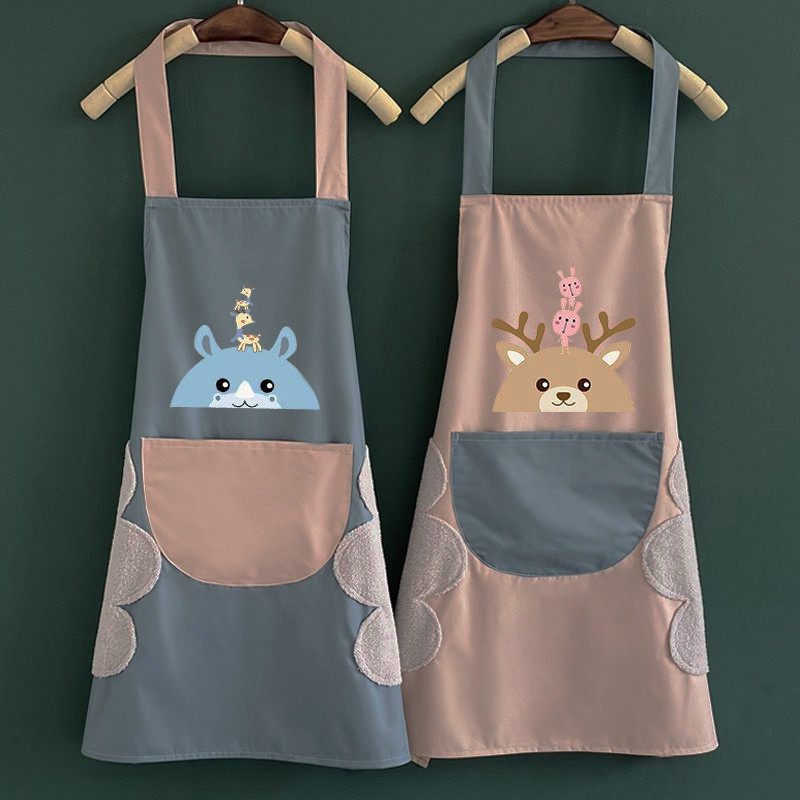 Alfaindo Celemek Masak Apron Waterproof Kain Dapur Motif Karakter CM006