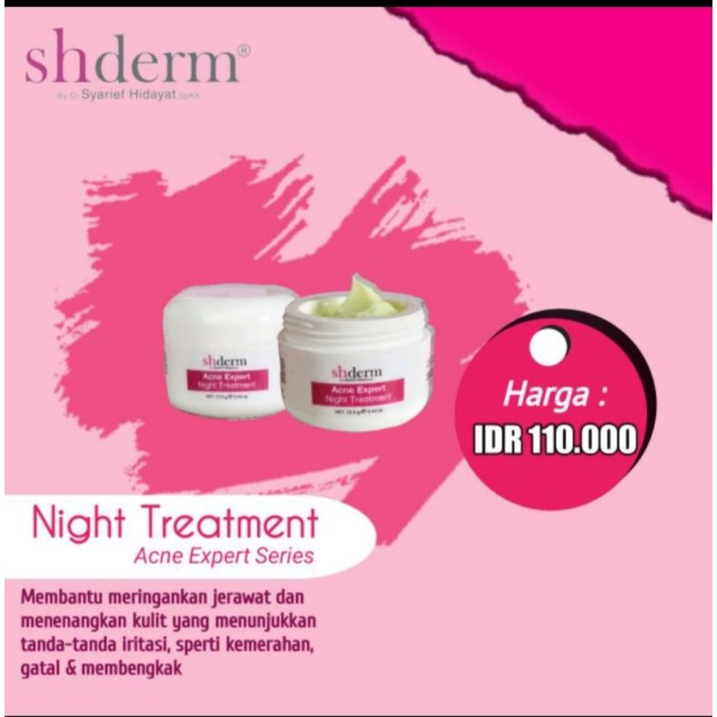Shderm Night Treatment Acne