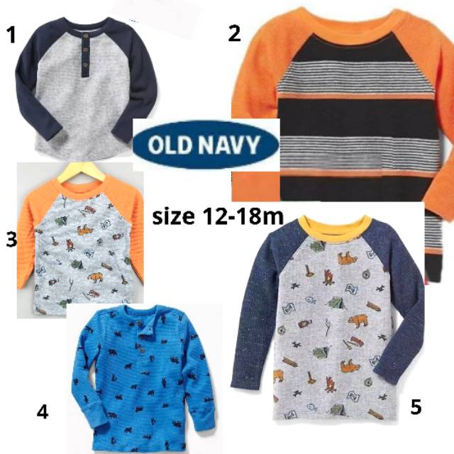  KAOS  ANAK  OLD  NAVY  ORIGINAL BRANDED LENGAN PANJANG LONG 