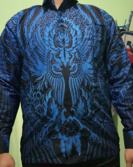 ( 1kg=4pcs) Peksi Kusuma Ori Nareswari Kemeja Batik Lengan Panjang Batik Solo Seragam Batik Kerja