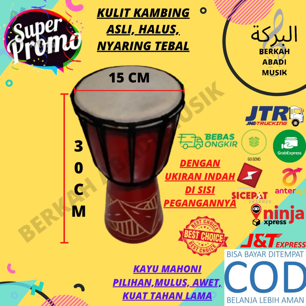 JIMBE 30CM JIMBE SEDANG JIMBE ALAT MUSIK 30 CM JIMBE 30 CM Jimbe ukuran 30CM Jimbe ukuran 30 CM gend