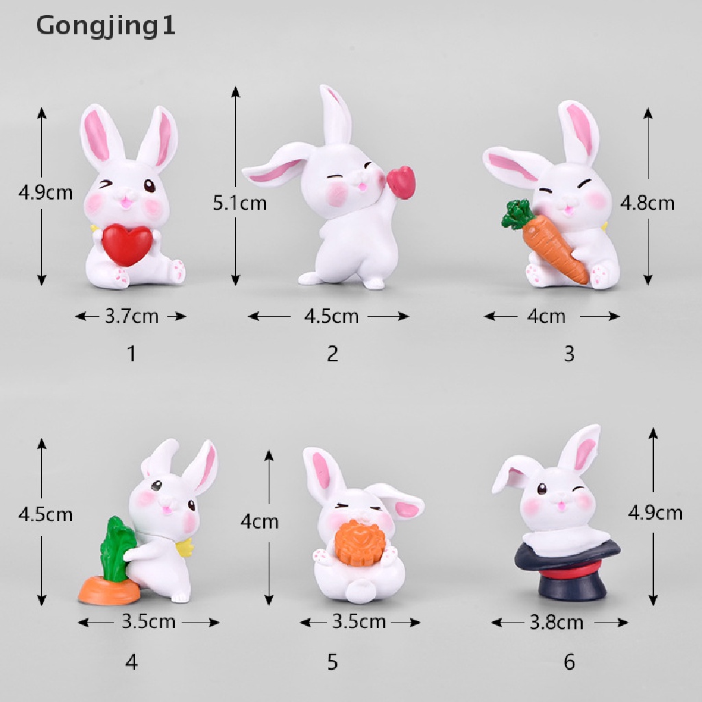 Gongjing1 Miniatur Kelinci Untuk Dekorasi Taman Minifairy Gardenrumah Boneka