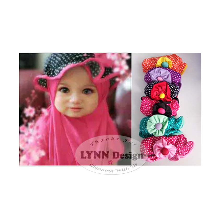 Jilbab Hijab Yasna/ Pashmina Bayi Anak 0- 3 tahun_Lynn Design