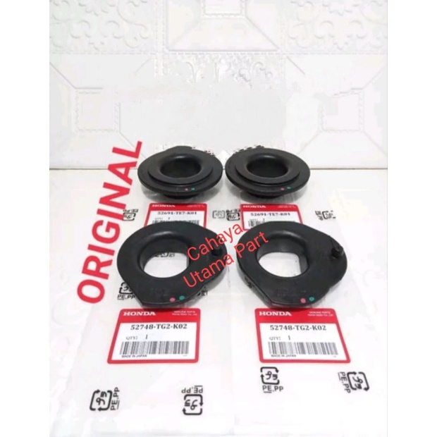 Karet Tatakan Per Keong Bantalan Per Keong Belakang Atas Bawah Set Honda Jazz RS Mobilio Brio Freed 