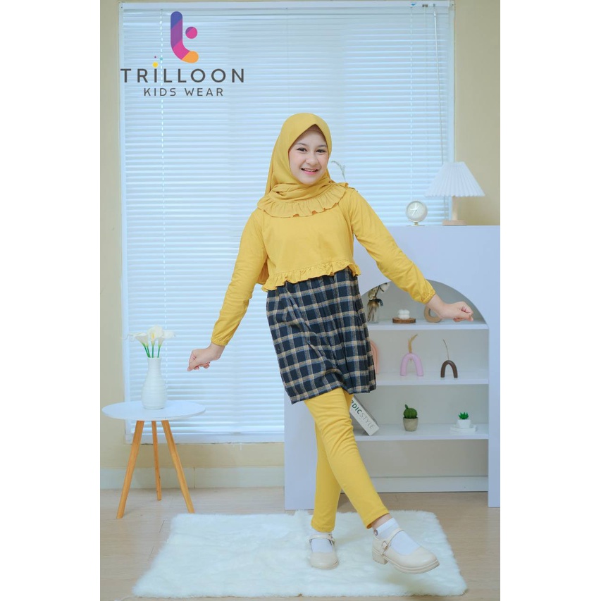 Setelan anak Flanel Set Muslimah By Trilloon