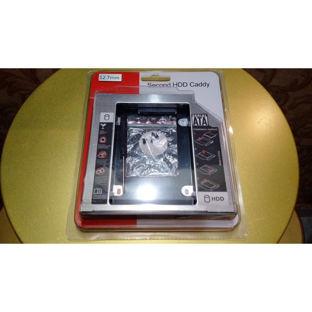 SSD HDD Hardisk Harddisk Caddy Cady Tebal Tebel 12.7mm SATA 3.0 Slot 12.7 mm Casing Drive DVD Laptop