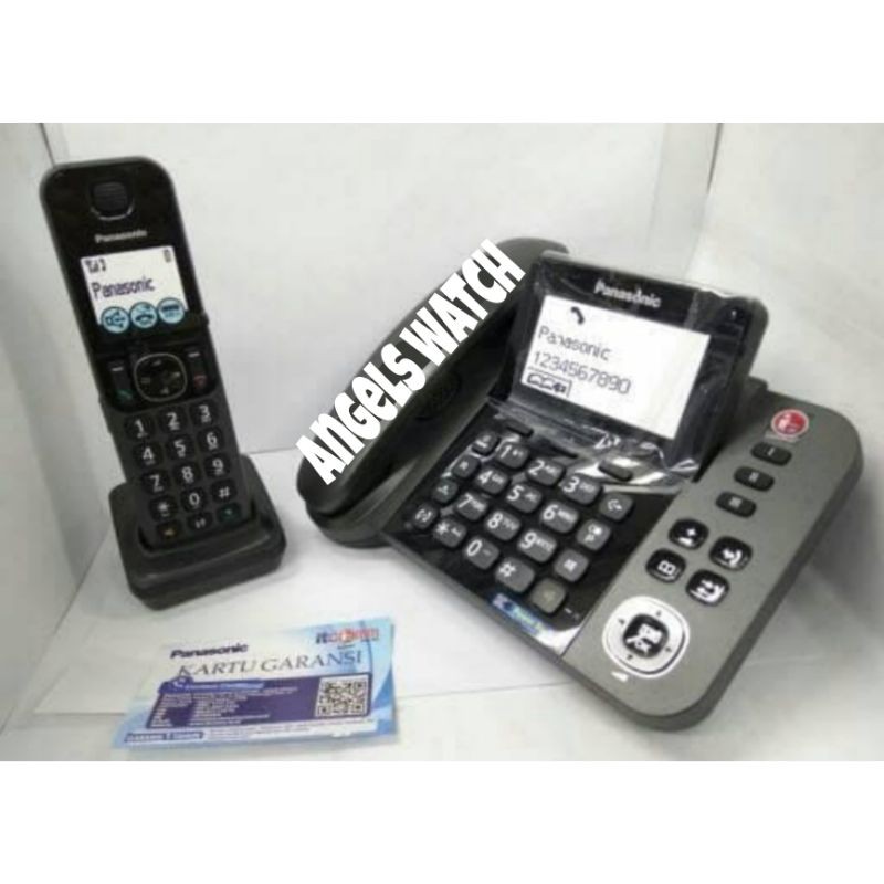 Wireless Telepon Panasonic KX-TGF310 hitam telepon wireless panasonic