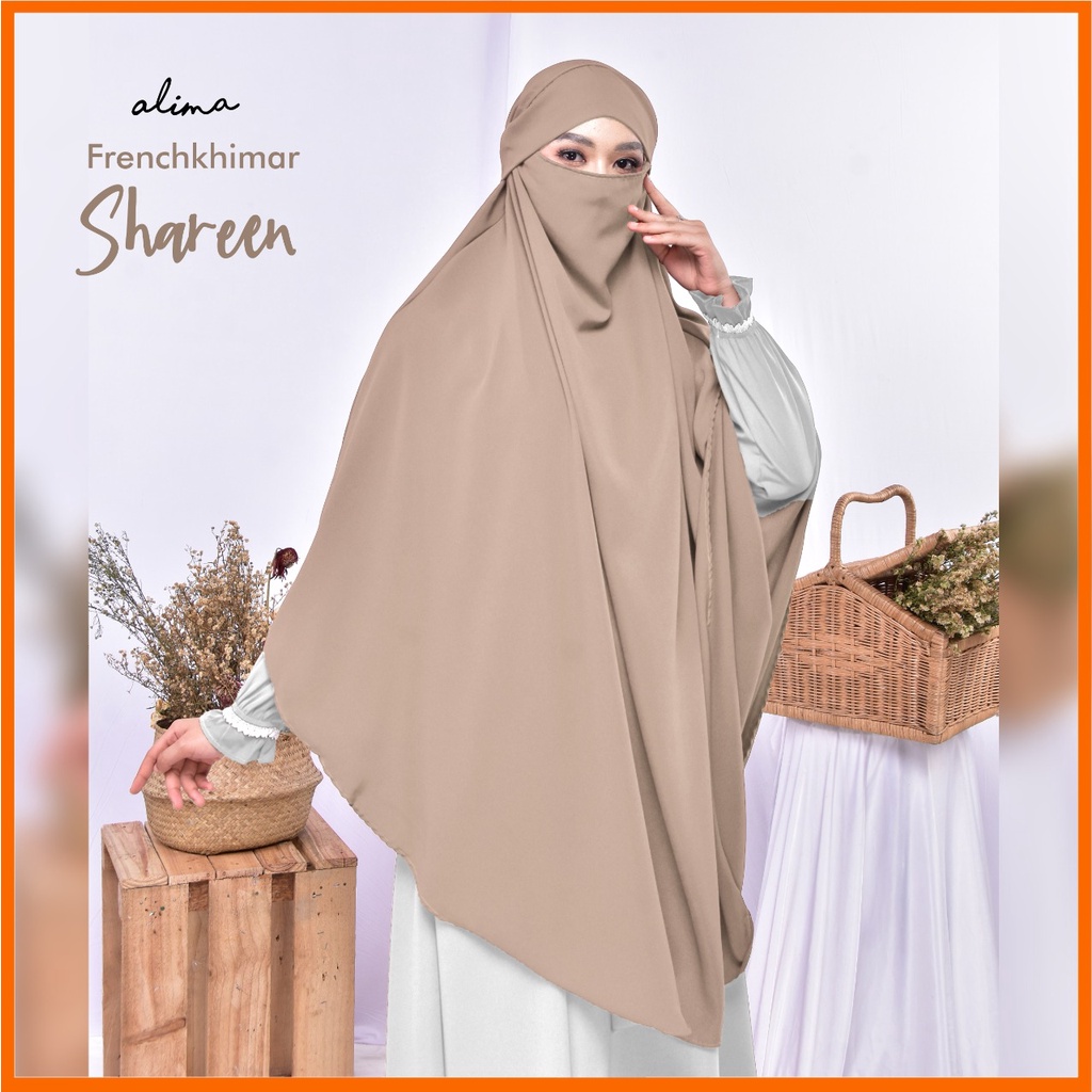 French Khimar Wolfis Premium Free Tali SHAREEN by Alima