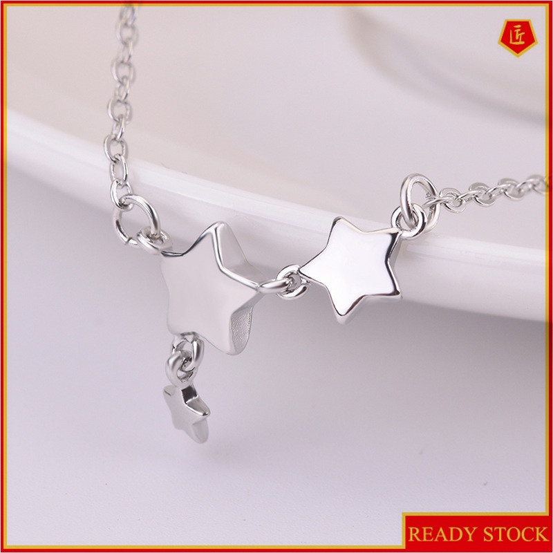 [Ready Stock]Fashion Simple Five-Pointed Star Pendant XINGX Short Necklace