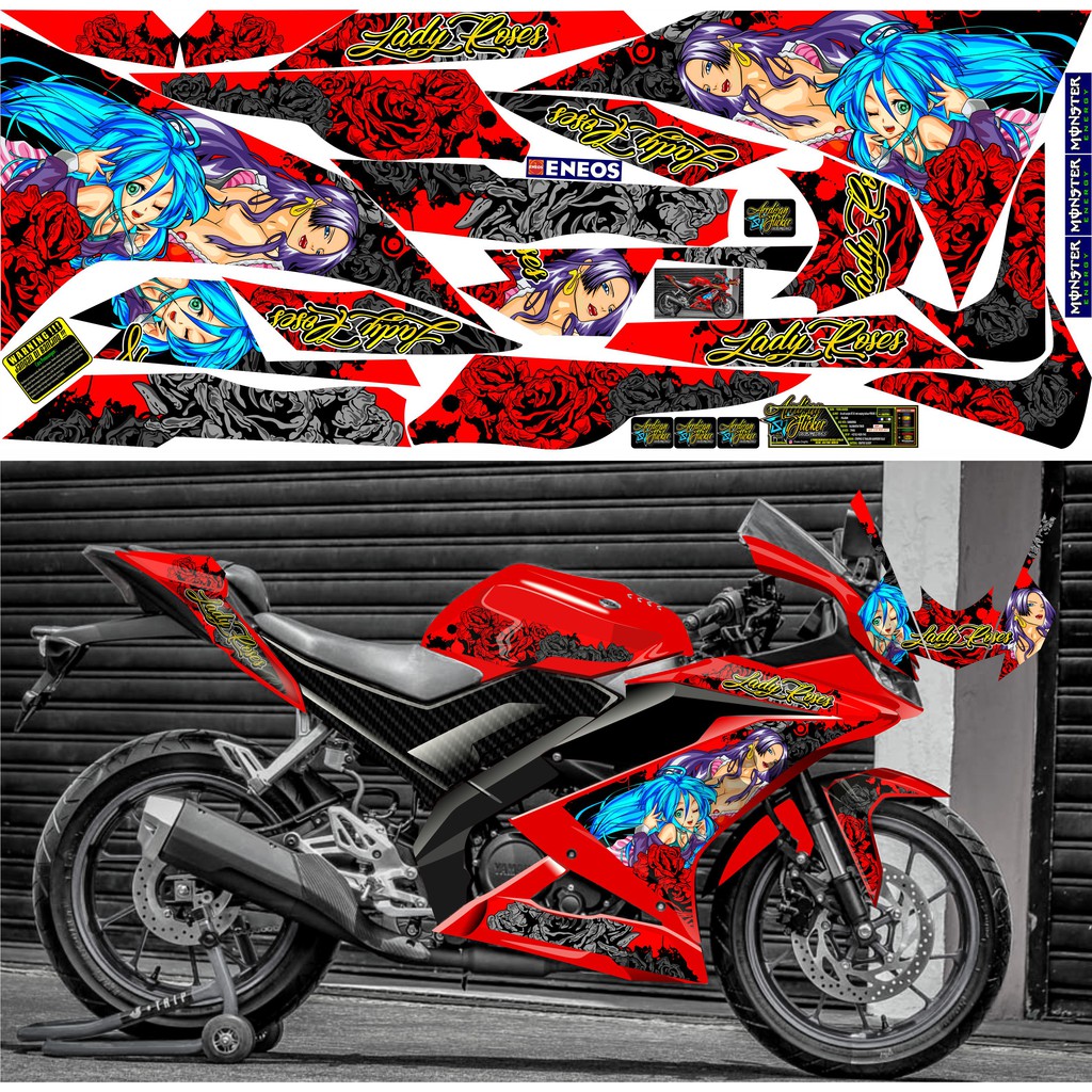 Anime Motor Klasik / Striping R15 V3 Lady Roses Anime ...