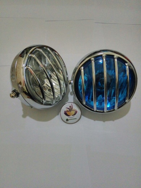 Lampu reflektor teralis crome variasi rx king byson ninja cb mega gro pulsar vixion universal