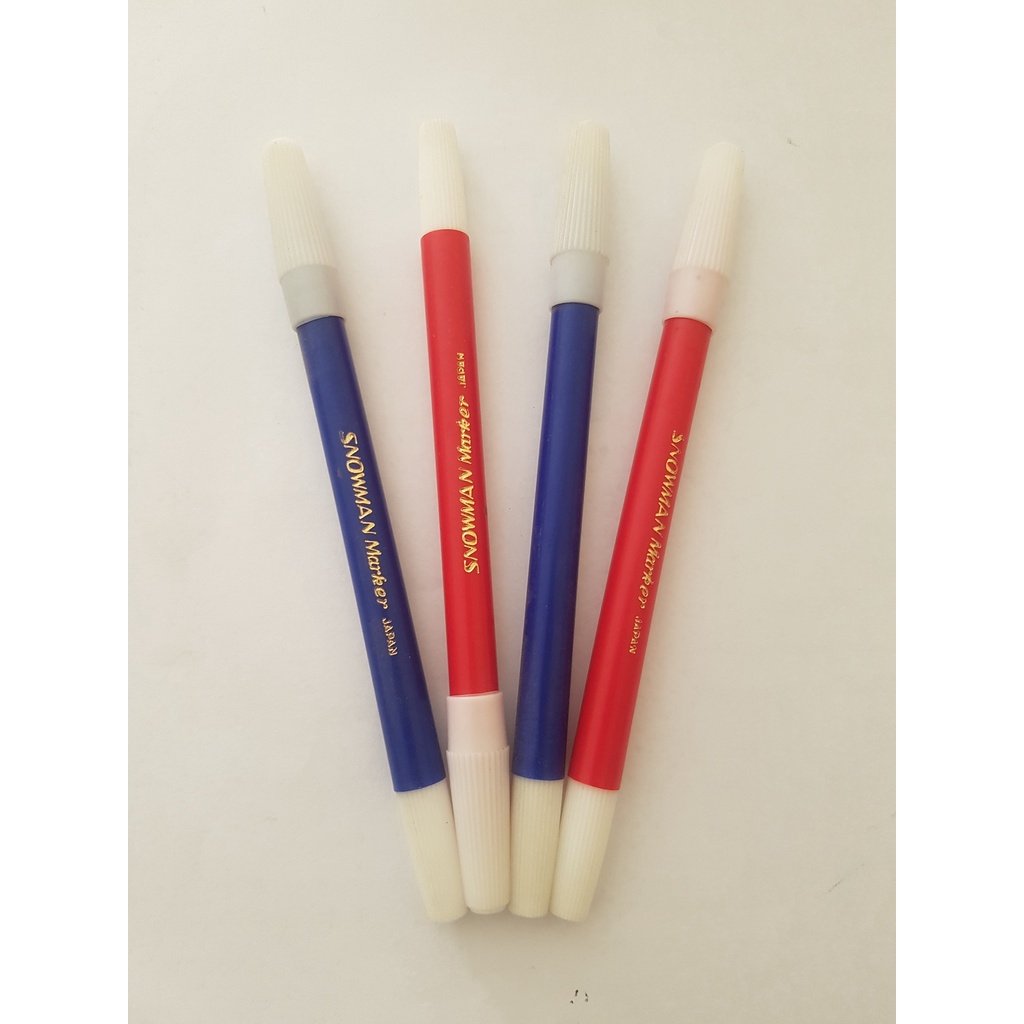 

spidol kecil snowman biru merah