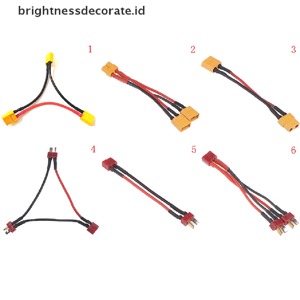 Kabel Konektor Splitter Y Xt60 Paralel Deans T Plug Series