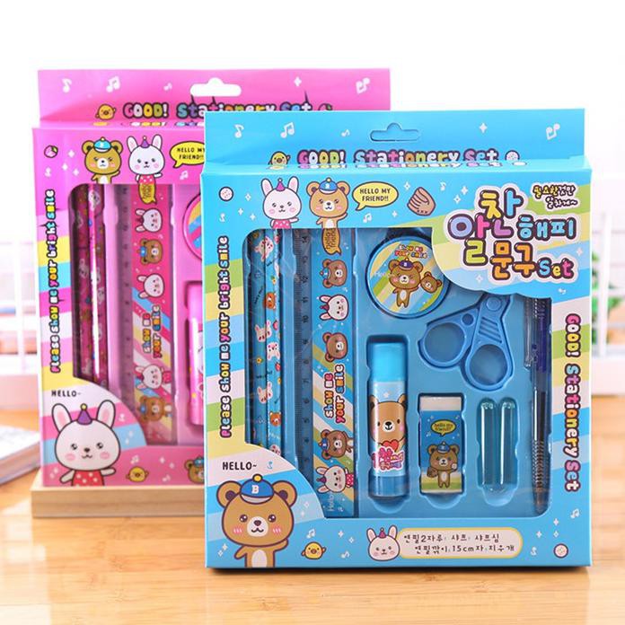 

peralatan tulis set sekolah anak-anak stationery set perlengkapan seko sry77