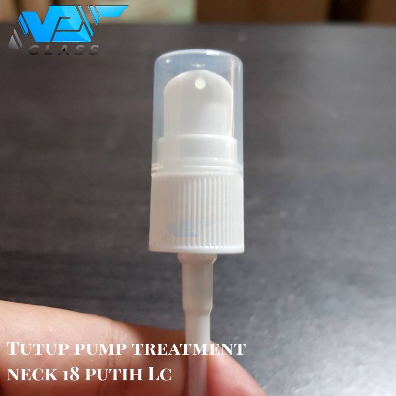 tutup botol pump treatment neck 18 putih LC