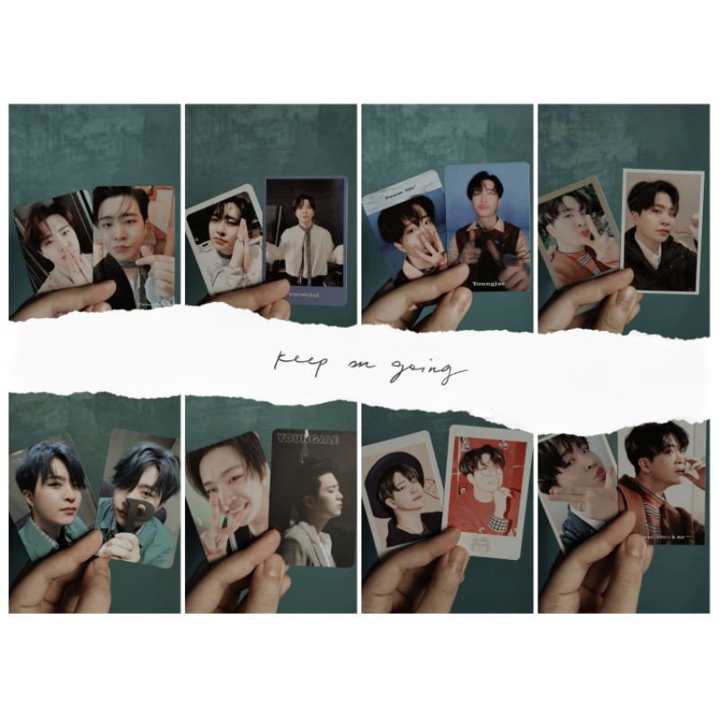 YOUNGJAE PHOTOCARD PRESENT YOU, PRESENT YOU&ME, JAPAN FANMEETING ROAD 2 U, SPINNING TOP 7 FOR 7 GOT7