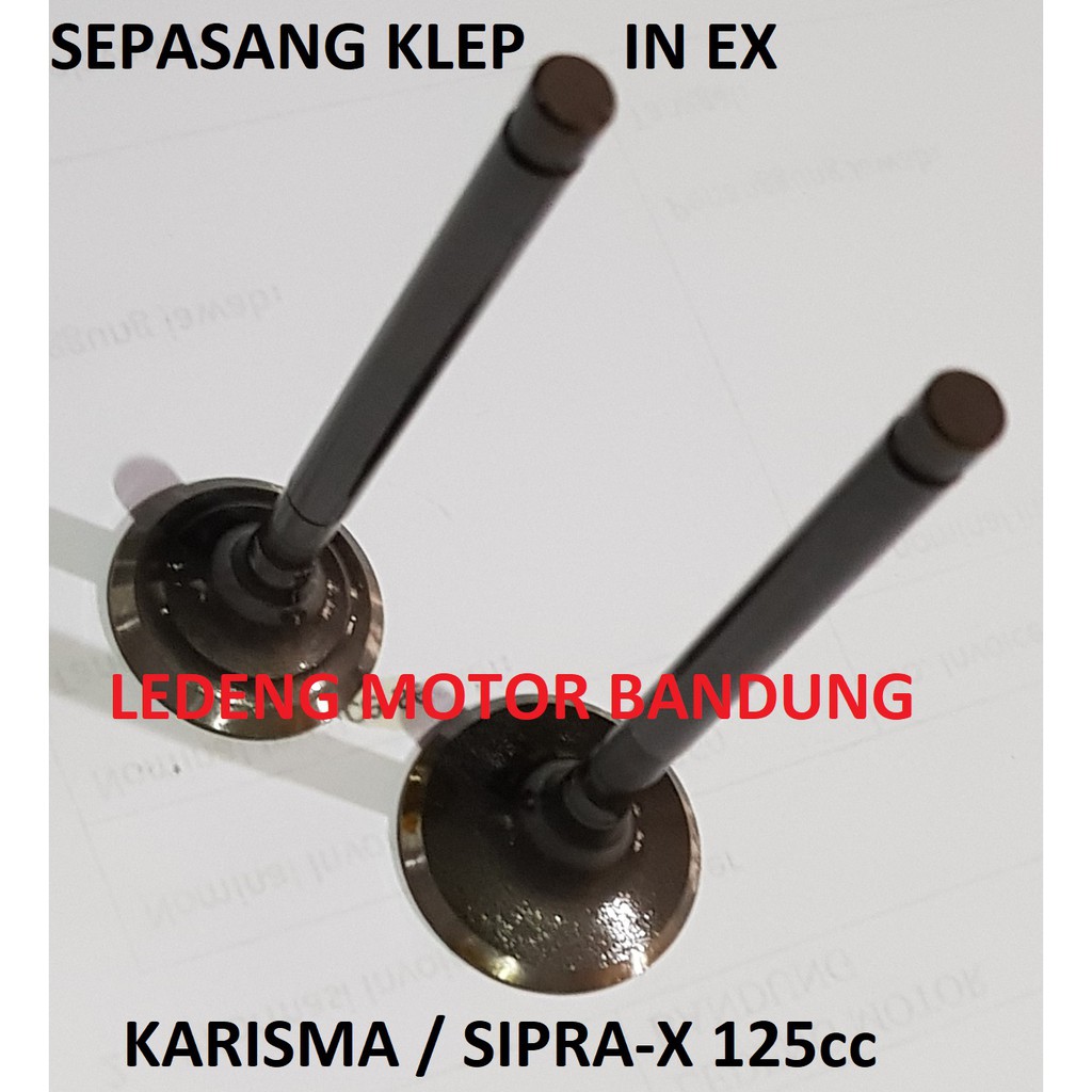 Klep IN/EX Karisma Honda Supra X 125cc Valve Kit Besar Kecil