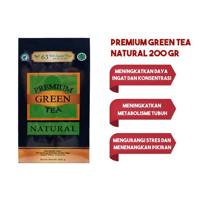 

Teh 63 Premium Green Tea Natural 200gr