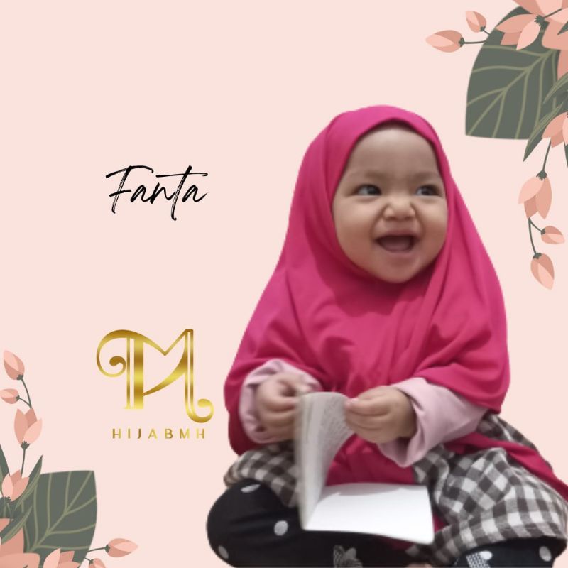 Jilbab Segitiga Bayi Usia 0-3 tahun premium | Hijab Anak tk baby perempuan newborn lucu 6 sampai 1 thn | kerudung sekolah lembut sd  terbaru