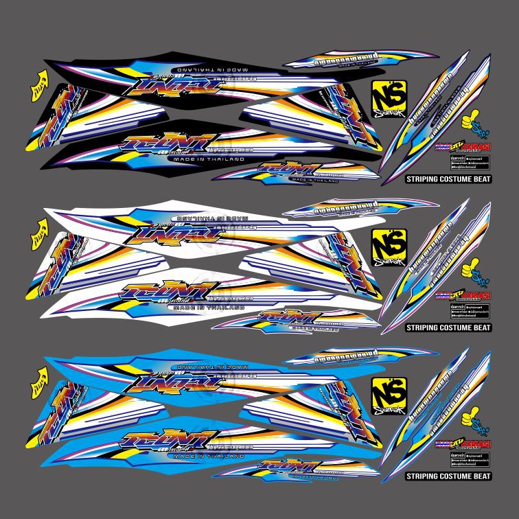  Striping  Stiker motor  Variasi  Honda Beat  Fi grafis 