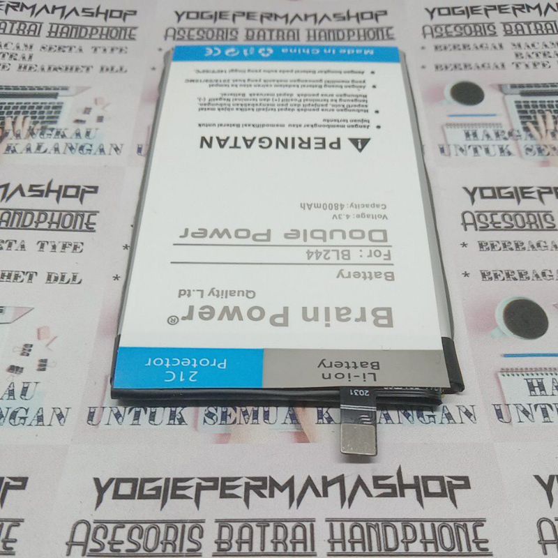 BATRE BATERAI LENOVO P1 P 1 TURBO BL244 BL 244 BL-244 P1A42 C58 C72 P1C58 BRAIN DOUBLE POWER