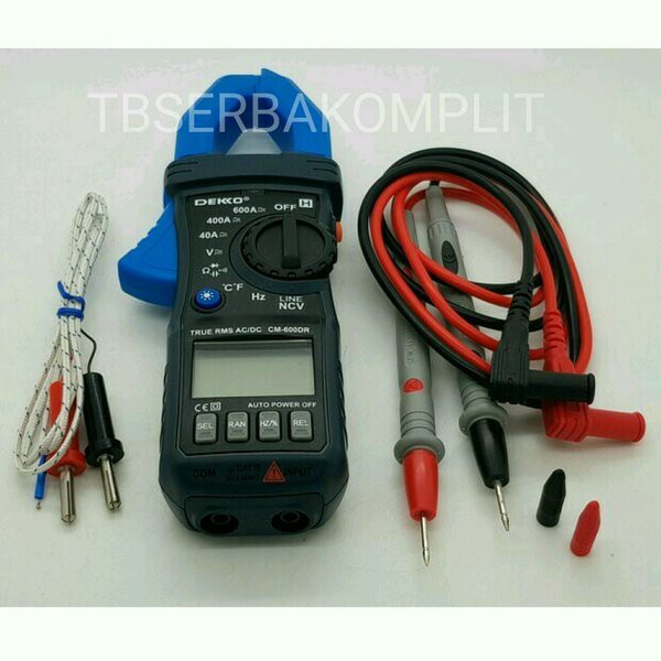 Dekko CM600DR AC DC Digital Clamp Meter CM-600DR CM 600 DR Tang Ampere 600A asli original