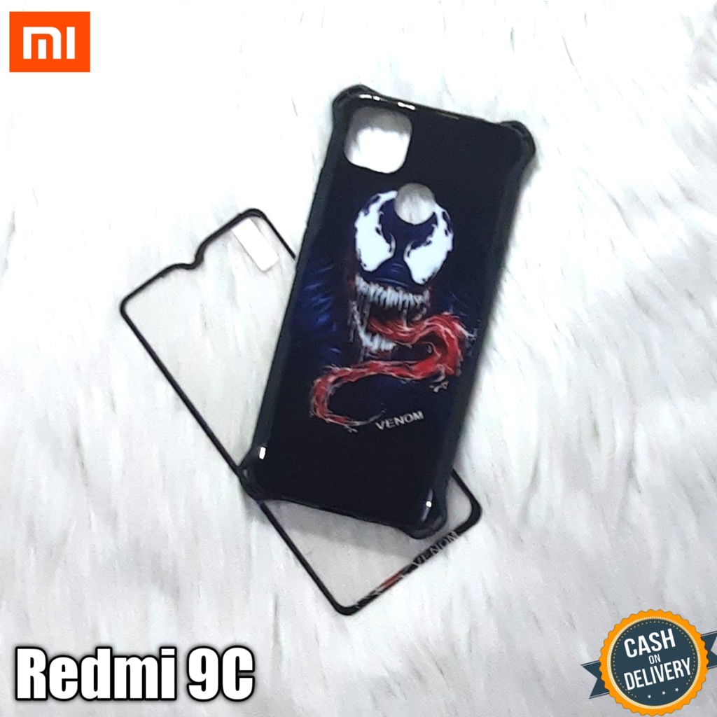 Softcase 360 Avenger + Tempered Glass For Xiaomi Redmi 9C