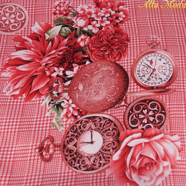 Printed Silky Coral Red Timeless (1M) (Alta Moda)