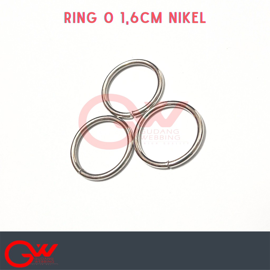 Ring O / Ring Besi Kecil / Ring O 1,6 cm Nikel