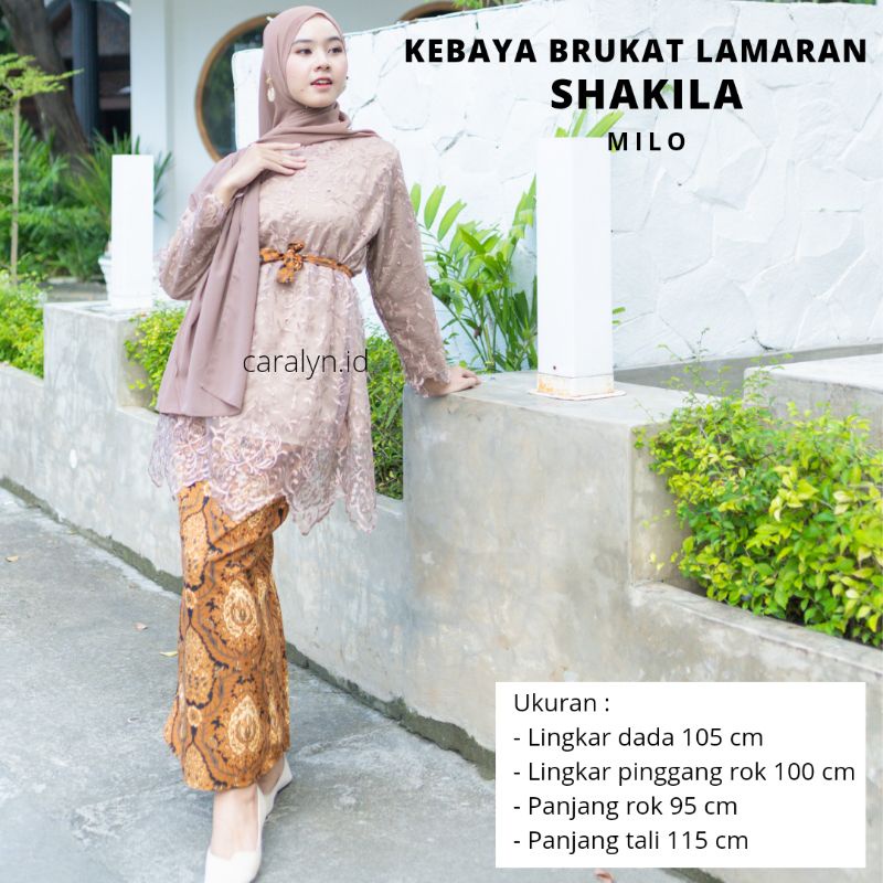 KEBAYA BRUKAT LAMARAN SHAKILA KEBAYA SET TERBARU CARALYN.ID