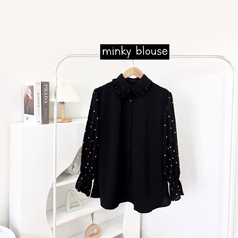 TERMURAH LOCANA LABEL MINKY BLOUSE