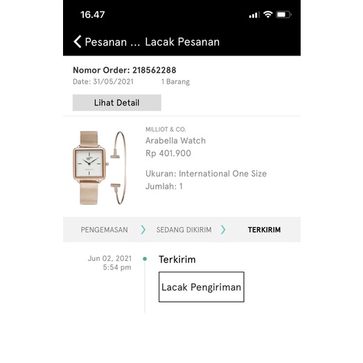 MILLIOT&CO. ARABELLA WATCH GOLD