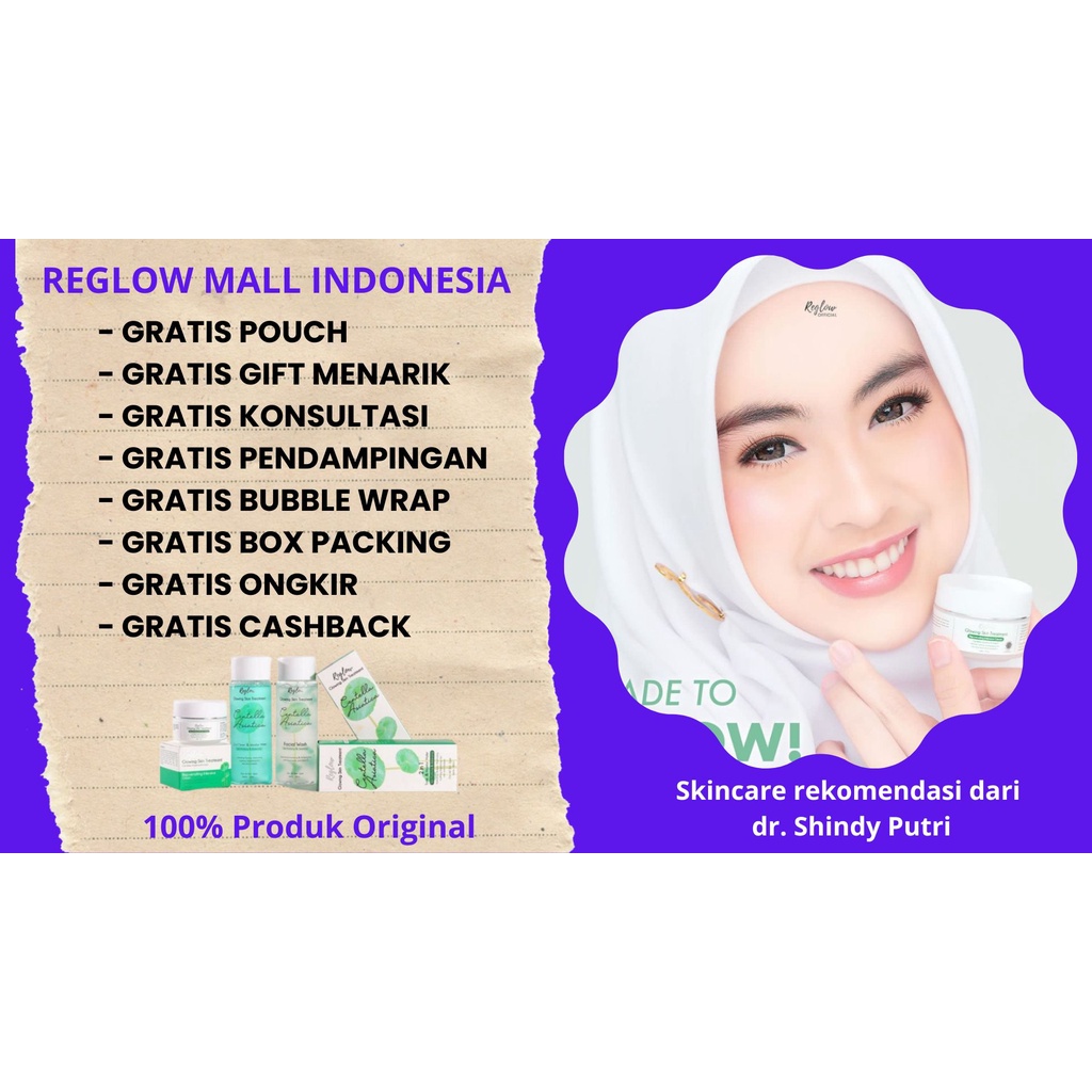 Reglow Mall Indonesia Reglow Beauty Skincare Reglow Original Paket Kecantikan Cream Penghilang Flek Hitam BPOM
