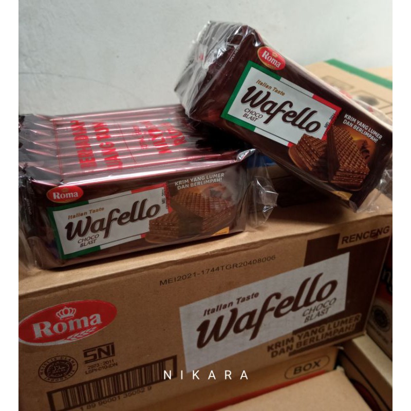 

Wafello Choco Blast/Caramel isi 10 pcs