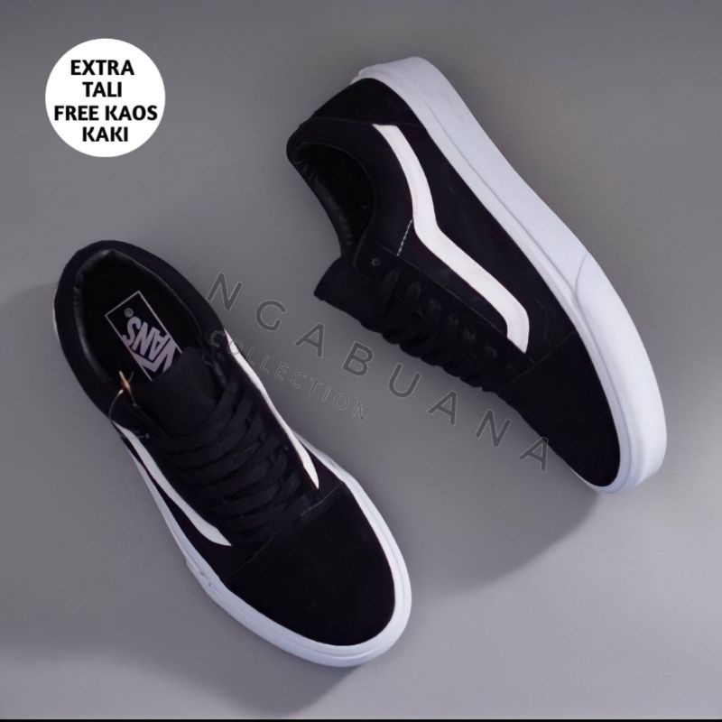 Sepatu Vans Old Skool Mono Premium quality 100% REAL PICT