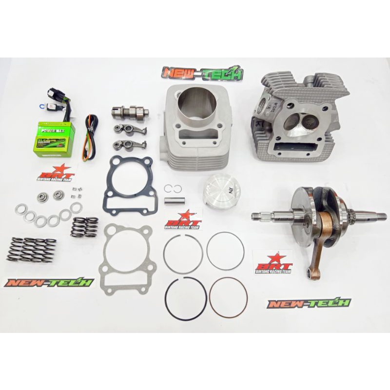 PAKET BORE UP 220CC NEW-TECH CERAMIC 68 MM BRT KLX 150 & DTRACKER