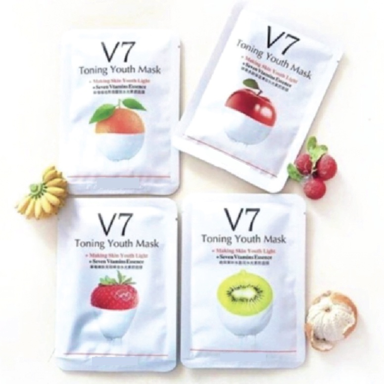 V7 Fruit Mask Masker Wajah Buah Youth Toning BQ002