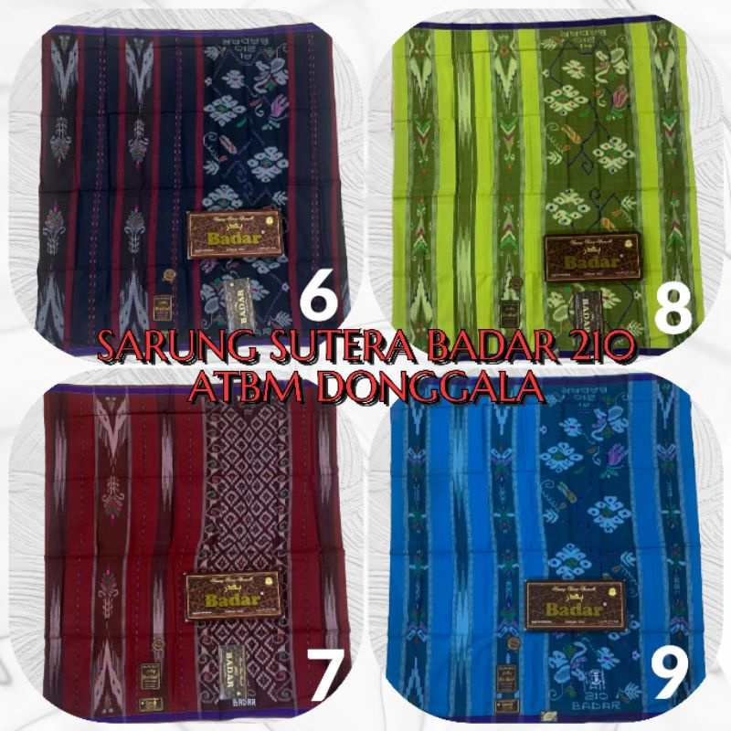 SARUNG SUTERA BADAR 210 ATBM MOTIF DONGGALA | SUTERA BADAR 210 | HAMPERS SARUNG